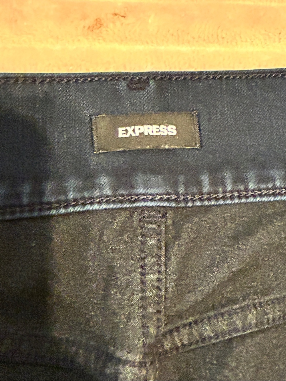 Express Black Denim Jeans sz 8 - Picture 3 of 5